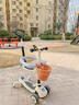 巧布飛象兒童滑板車(chē)1到3-6-12歲三合一可坐可騎可折疊寶寶多功能滑板車(chē) 【粟米白】加厚靜音悍馬輪丨音樂(lè)款 沖浪款丨可折疊 曬單實(shí)拍圖