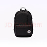 匡威（Converse）官方 Straight Edge男女休閑簡約雙肩包書包10021138 10021138-A01/黑色 OSFA 曬單實(shí)拍圖
