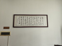 華世群富名人古詩詞字畫真跡手寫書法作品中式風(fēng)客廳書房老板辦公茶室裝飾 沁園春雪 180×68cm【帶框裝裱尺寸】 曬單實拍圖
