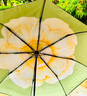 蕉下（beneunder）防紫外線遮陽傘三折雙層黑膠晴雨傘防曬傘BM664花椿 曬單實拍圖