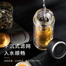萬(wàn)象（WANXIANG）雙層玻璃杯經(jīng)典皮紋V21RL商務(wù)辦公禮盒泡茶杯480ML大容量家用水杯 曬單實(shí)拍圖