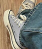 匡威（Converse）1970S新款灰色低幫百搭男女同款防滑耐磨運動(dòng)休閑帆布鞋/A09145C 灰色低幫A09145C 38 (245mm) 曬單實(shí)拍圖