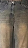 真維斯（Jeanswest）牛仔褲女美式復(fù)古休閑闊腿褲2025春秋季新款高腰寬松垂感拖地褲 古銅色長褲 2XL 建議體重136斤-146斤 曬單實(shí)拍圖