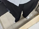 特洛曼黑色西裝褲子女長(cháng)褲春秋新款正裝面試穿搭顯瘦直筒褲職業(yè)垂感西褲 曬單實(shí)拍圖