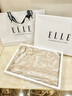 ELLE100%莫代爾絲巾女士春夏四季披肩圍巾送媽媽送女友禮物中秋節 曬單實(shí)拍圖