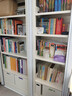 阿格貝貝（agebeibei）鋼制書架2M高圖書館書架家用書柜落地一體靠墻客廳臥室置物儲物架 白色主架五層1.8m高0.8M寬旗艦版 曬單實拍圖