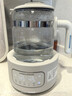 摩飛電器（Morphyrichards）全玻璃養(yǎng)生壺家用燒水壺多段控溫電熱水壺極速風(fēng)冷恒溫壺沖奶泡奶機MR5602 1.2L 椰奶白 曬單實拍圖