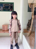 G.DUCKKIDS女童套裝春秋款2025新款春裝女大童洋氣時(shí)髦初春時(shí)尚兒童裝兩件套 咖啡色春秋 160 cm 曬單實(shí)拍圖