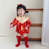 WVD國(guó)際品牌周歲禮服女寶寶秋冬款中國(guó)風(fēng)一歲抓周滿(mǎn)月百日宴禮服嬰兒包p唐裝 無(wú)袖夏款 均碼 曬單實(shí)拍圖