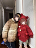 G.DUCKKIDS小黃鴨女童棉衣外套兒童棉服冬裝女寶寶加厚上衣女孩冬季保暖棉襖 粉色 90 尺碼1~2歲【 80-90cm】 曬單實(shí)拍圖