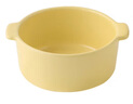 無印良品（MUJI） 炻瓷 雙耳烤碗 微波爐烤箱用烤盤餐具 空氣炸鍋用 淺黃色 11.5cm 曬單實(shí)拍圖