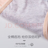 浪莎（LangSha）【全棉襠】女士?jī)?nèi)褲女純棉襠中腰無(wú)痕純色大碼三角短褲7條裝 L（建議165/50-60kg） 曬單實(shí)拍圖