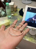 百年老鳯祥999足銀耳圈女純銀大圓圈耳環(huán)2025新款感圈耳飾素圈 光面耳圈，外直徑2cm(偏小)足銀9 曬單實(shí)拍圖