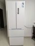 東芝（TOSHIBA）420小法式冰箱四開(kāi)門(mén)雙開(kāi)門(mén)高容全嵌入式一級能效國家補貼低能耗家用新品電冰箱 GR-RF420WI-PM171織瑾白 曬單實(shí)拍圖