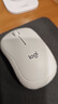 羅技（Logitech）M221 輕音鼠標 無(wú)線(xiàn)鼠標 辦公鼠標 對稱(chēng)鼠標 帶無(wú)線(xiàn)微型接收器 米白色 曬單實(shí)拍圖