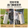 富光拾喜（FUGURNG BESTJOY）保溫杯大容量戶外運(yùn)動(dòng)便攜學(xué)生茶杯316不銹鋼手提杯子白色1000ml 曬單實(shí)拍圖