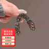 紀思梵V形抓夾高馬尾固定神器小號鯊魚(yú)夾丸子頭發(fā)夾發(fā)卡生日禮物禮盒 V型高端馬尾夾槍黑（禮盒裝） 曬單實(shí)拍圖