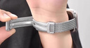 腕寶德適用華為Watch Fit4手表帶新款fit4pro麥穗磁吸折疊扣腕表夏天金屬FIT3運動智能專用表鏈配件腕帶 小蠻腰款-麥穗磁吸折疊扣-星光 適用華為Watch Fit4表帶+送膜*2 曬單實拍圖
