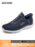 斯凱奇（Skechers）閃穿鞋男鞋秋季健步鞋軟底一腳蹬休閑運(yùn)動鞋232457 曬單實(shí)拍圖