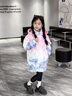G.DUCKKIDS兒童羽絨服女童中長(zhǎng)款2024新款洋氣免洗小童加厚白鴨絨女寶寶外套 愛莎漸變粉 免洗 130 cm 尺碼偏大，輕勿貪大 曬單實(shí)拍圖