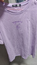 森馬（Semir）短袖t恤女寬松涼感上衣夏裝可愛(ài)刺繡印花圓領(lǐng)百搭正肩修身套頭衫 Z款-紫色調(diào)00377 M /160/84A 曬單實(shí)拍圖