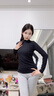 貓人女士打底衫秋冬內搭外穿上衣顯瘦新款修身洋氣長(cháng)袖半高領(lǐng)保暖毛衣 曬單實(shí)拍圖