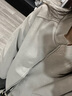 QGF  春秋薄款皮衣外套男士潮牌痞帥霧面立領(lǐng)設(shè)計(jì)感美式復(fù)古上衣夾克 淺灰色 XL [建議110-130斤] 曬單實(shí)拍圖