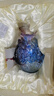 琉璃擺件工藝品喜上眉梢插花花瓶客廳結(jié)婚禮物送新人喬遷之喜搬家 喜上眉梢中號（藍(lán)紫色）100%琉璃 曬單實(shí)拍圖