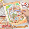 子亦3D立體大號微縮場景貼紙本手帳兒童玩具立體女孩手工貼畫安靜書 微縮造景合集2.0[TZ1115-01] 曬單實拍圖