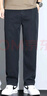 VUUG冰絲休閑褲男款夏季天絲薄款直筒寬松大碼牛仔長(cháng)褲子 2XL   黑色 曬單實(shí)拍圖