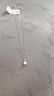 周六福18K金項鏈女肖邦鏈彩金項鏈素鏈生日禮物 白18K約1.6g-47cm 曬單實(shí)拍圖