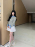 MMLG半開(kāi)拉鏈polo領(lǐng)毛衣女2025早秋新款復古元氣撞色條紋上衣針織衫女 藍咖條 S 曬單實(shí)拍圖