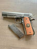 aqk1911成人玩具槍鋁合金bb全金屬手槍黃河牌發(fā)射器打氣球的搶彈 8.0AQK(鎢鋼色）雙彈夾 曬單實拍圖