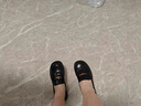 百麗（Belle）海鷗米色樂(lè)福鞋女2025春新商場(chǎng)同款通勤百搭鞋D7D1DAA5 黑色 39 (245mm) 曬單實(shí)拍圖