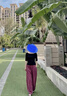 清河煙雨苧麻休閑褲寬松女高腰拼接闊腿褲春秋季原創(chuàng)高端棉麻女裝文藝復(fù)古 原麻色 均碼 曬單實拍圖