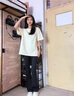 魯雅爾黑色微喇休閑褲女夏季新款高腰顯瘦馬蹄褲彈力修身鯊魚闊腿褲子潮 黑色 L 建議100斤到120斤 曬單實拍圖