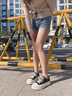 妙麗（Millies）品牌厚底板鞋女韓版花邊獨特設計感運動休閑女鞋簡約經(jīng)典學生鞋子 黑色 38 曬單實拍圖