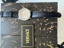 范思哲（VERSACE）男表瑞士希臘回紋摩登盤(pán)面石英男表綠水鬼男士手表七夕禮物送男友 VE2T00122 希臘回紋白盤(pán)42mm 曬單實(shí)拍圖