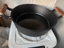 典匠平底鍋煎鍋鑄鐵鍋牛排鍋烙餅鍋水煎包無涂層生鐵鍋具30cm 曬單實(shí)拍圖