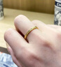 水貝黃金足金999碎碎冰戒指黃金戒指女款小克重七夕情人節(jié)禮物 碎碎冰戒指12圈口+金重約1克 曬單實(shí)拍圖