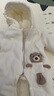 G.duck小黃鴨嬰幼兒春秋冬季連帽超萌小熊連體衣服男女寶寶洋氣外出棉服 綠色 16-26度左右 80cm (80cm) 曬單實(shí)拍圖