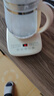 九陽(yáng)（Joyoung）0膠水養生壺 1.5L煮茶器 玻璃花茶壺 316不銹鋼燒水壺電熱水壺 WY301 曬單實(shí)拍圖