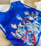 優(yōu)麗尚奧特曼正版吃飯圍兜罩衣無(wú)袖夏季薄款寶寶防水飯兜防臟小孩防濺衣 奧特曼組合深藍1件 130 （身高115-130cm）3-6歲 曬單實(shí)拍圖