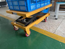 滬工手動(dòng)液壓升降平臺(tái)車升降機(jī)升降平臺(tái)升降小推車移動(dòng)升降平臺(tái)裝卸搬運(yùn)工具液壓搬運(yùn)車平板升降車小型升降機(jī) 150KG 0.72M 臺(tái)面700×450MM 曬單實(shí)拍圖