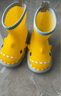 babycrayon卡通鯊魚(yú)拼色款兒童雨鞋男童雨靴女寶水鞋防水幼兒小學(xué)生上學(xué)專(zhuān)用 檸檬黃【雨鞋】 15 cm內長(cháng)【腳長(cháng)14.5/約2-3歲穿】 曬單實(shí)拍圖