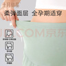 十月結(jié)晶孕婦褲孕婦裝夏季薄款冰絲安全褲防走光高腰打底褲短褲 米色XL 曬單實拍圖