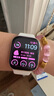 Apple/蘋(píng)果 Watch Series 10 智能手表GPS款42毫米玫瑰金色鋁金屬表殼淡桃粉色運動(dòng)型表帶S/M MX1R3CH/B 曬單實(shí)拍圖