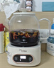 美的（Midea）花漾0膠水全玻璃全自動養(yǎng)生壺 多功能煮茶壺 母嬰燒水壺恒溫電熱水壺煮茶器花茶壺1.2L YS12B102 曬單實拍圖