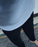 紅豆冰絲休閑褲2025新款夏季男直筒速干百搭涼感休閑冰絲褲運動長褲子 黑色 2XL 曬單實拍圖