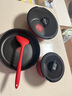 特福（Tefal）鍋具套裝百變鍋可拆卸煎炒鍋有鈦不粘鍋六件套千葉玫瑰紅 曬單實拍圖